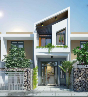 Mẫu thiết kế kiến trúc nhà ở đẹp mái lệch Mẫu thiết kế kiến trúc nhà ở đẹp mái lệch