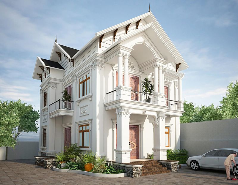 Top 10 mẫu biệt thự tân cổ điển đẹp nhất 2021