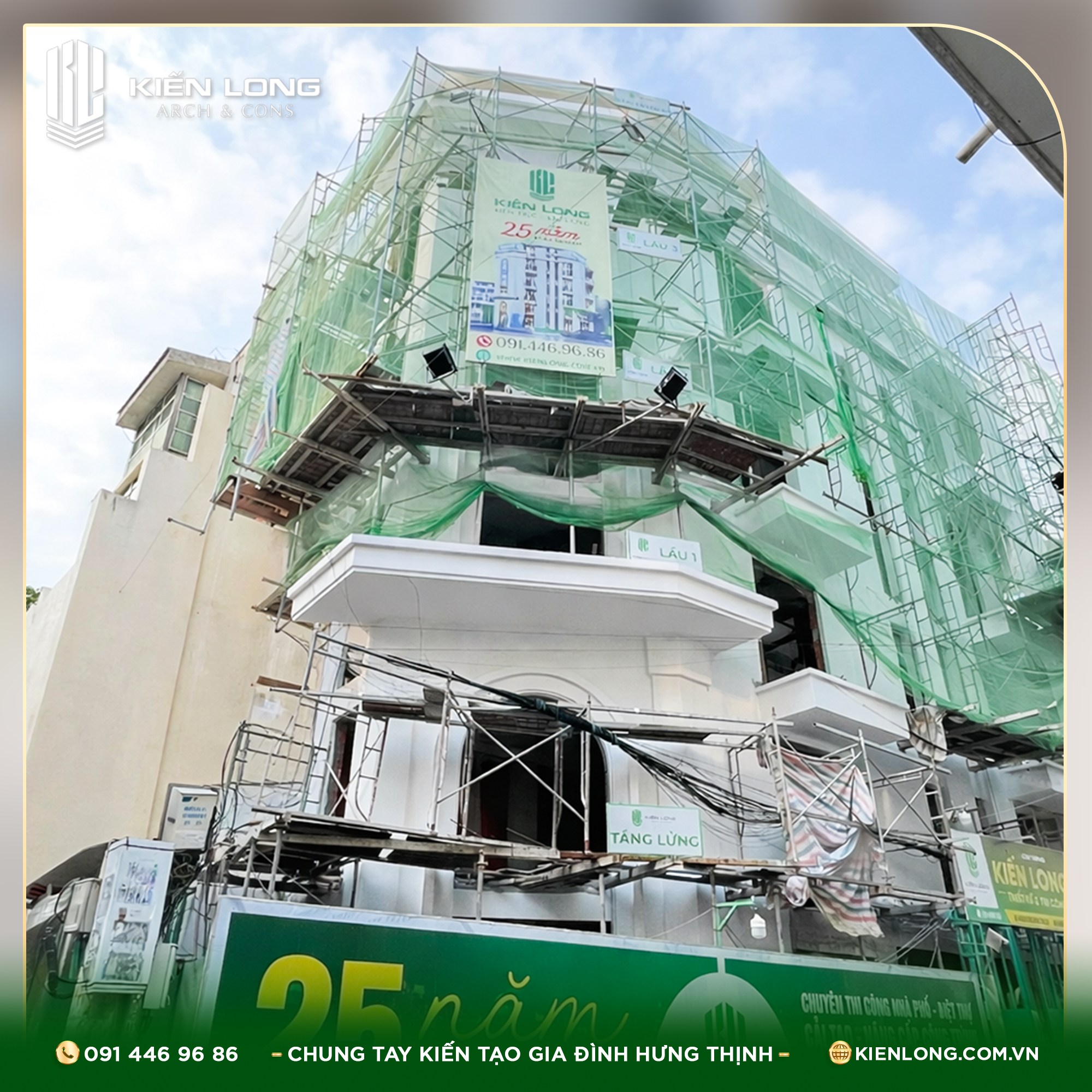 Cập Nhật Tiến Độ Thi Công Nhà Phố Phú Lâm Quận 6